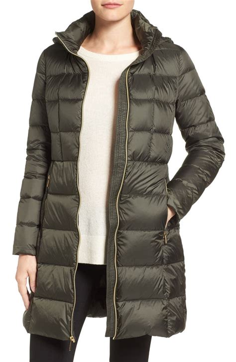 michael kors down coat racoon navy hood|michael michael kors packable down jacket m821025d navy.